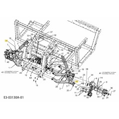 KABEL: BREMSLEITUNG 732-04383 ORIGINAL MTD