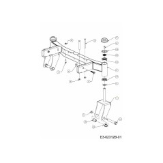 YOKE CASTER WHEEL 603-05057CCY ORIGINAL MTD | NewgardenParts.com