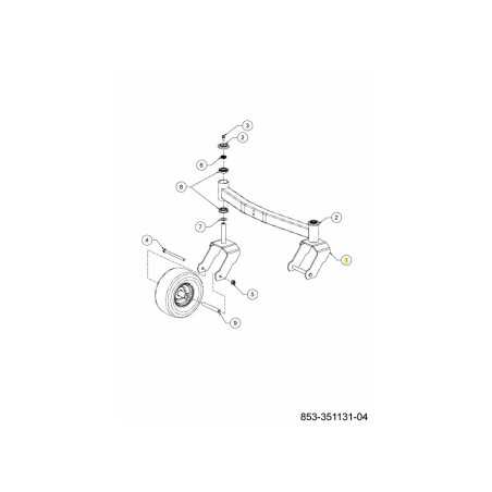 YOKE CASTER WHEEL 603-05539ACY ORIGINAL MTD | NewgardenParts.com