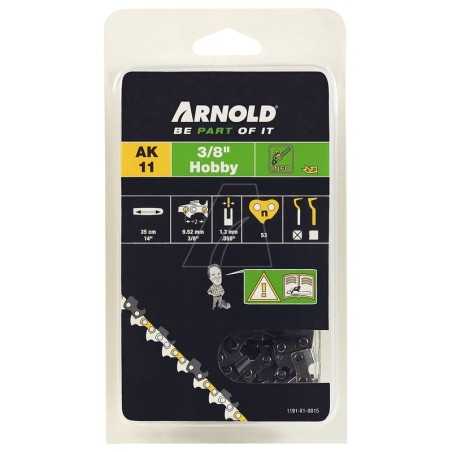 3/8" Low Profile Chainsaw Chain, 1.3mm, 53 Links, Safety Link, Chisel Edge | NewgardenParts.com