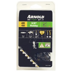 3/8" Low Profile Chainsaw Chain, 1.3mm, 57 Links, Safety Link, Chisel Edge | NewgardenParts.com