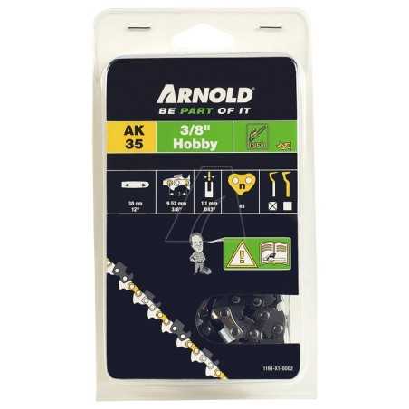 3/8" Low Profile Chainsaw Chain, 1.1mm, 45 Links, Safety Link, Chisel Edge | NewgardenParts.com