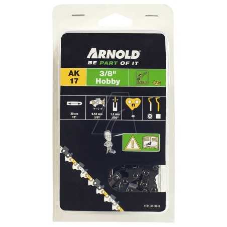 3/8" Low Profile Chainsaw Chain, 1.3mm, 46 Links, Safety Link, Chisel Edge | NewgardenParts.com