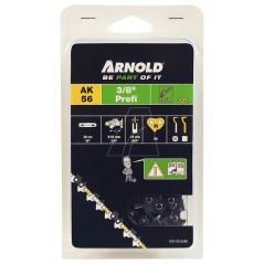Chaîne de tronçonneuse 3/8" 1,6 mm, 60 maillons, avec maillon de sécurité, demi-carré