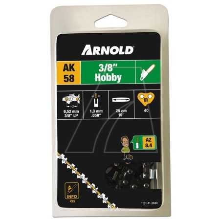 3/8" Low Profile Chainsaw Chain, 1.3mm, 40 Links, Safety Link, Chisel Edge | NewgardenParts.com
