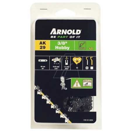 3/8" Low Profile Chainsaw Chain, 1.3mm, 54 Links, Safety Link, Chisel Edge | NewgardenParts.com