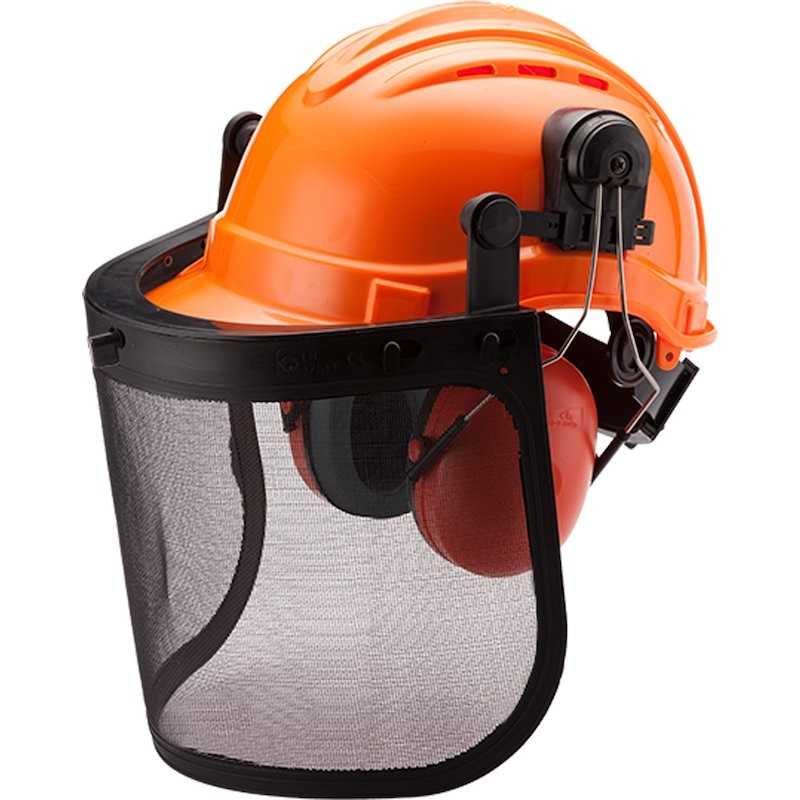 Casco forestale ARNOLD combinato AZ122, dotato di visiera in rete metallica Casco forestale ARNOLD combinato AZ122, dotato di visiera in rete metallica