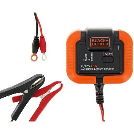 B+D Caricabatterie 6/12V 1,5A, incl. 3 cavi adattatori | NewgardenParts.com