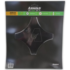 Cuchilla para desbrozadora de 20 cm, 4 filos de corte - orificio de 25,4 mm