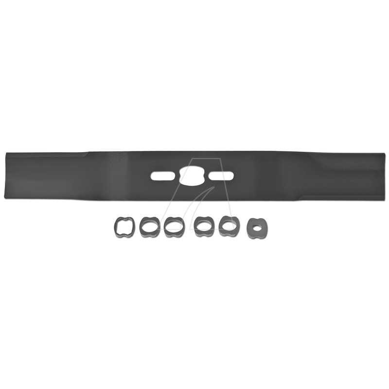 Cuchilla universal de 45 cm para cortacéspedes de gasolina.