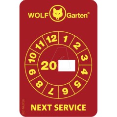 Autocollant de service « WOLF-Garten »