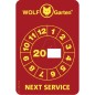 Etiqueta de servicio "WOLF-Garten"