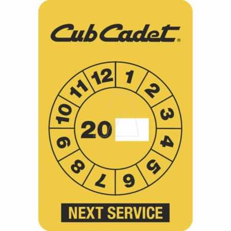 autocollant de service « Cub Cadet » | NewgardenParts.com