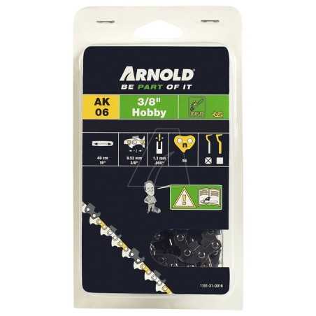 3/8"-Niederprofil-Kettensägenkette, 1,3 mm, 56 Glieder, Sicherheitsglied, Meißelkante | NewgardenParts.com