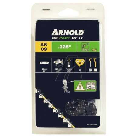 .325" Chainsaw Chain, 1.5mm, 64 Links, with Safety Link, Half Chisel | NewgardenParts.com