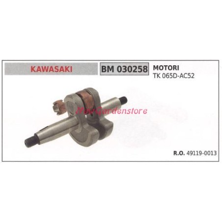 Albero motore KAWASAKI motore decespugliatore TK 065D-AC52 030258 | NewgardenParts.com