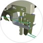 Additional cable guide for cable-laying machine