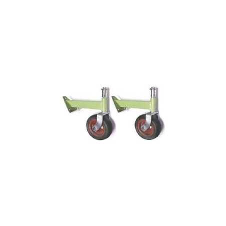 Kit coppia ruote PUMA pivottanti regolabili in altezza Ø 250x85 per versione 5030500 ORIGINALE PERUZZO | NewgardenParts.com