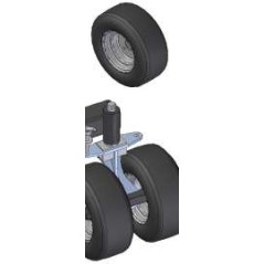 Rear puncture-proof wheel with 4-hole rim (from 2013) 27020027R ORIGINAL PERUZZO