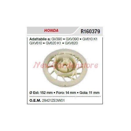 Puleggia avviamento HONDA tagliaerba rasaerba tosaerba GV390 GXV390 R160379 | NewgardenParts.com