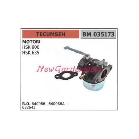 Carburatore TECUMSEH rasaerba tagliaerba HSK 600 635 640086 640086A 632641 | NewgardenParts.com