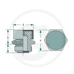 Sfiato olio R3/8" con tappo Peruzzo Miselli compatibile 31A-G.3/8" | NewgardenParts.com