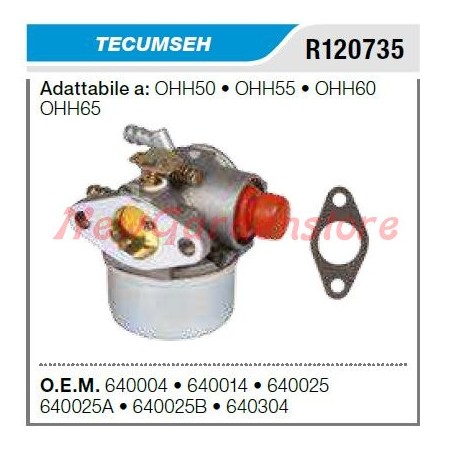 Carburatore TECUMSEH tagliaerba tosaerba rasaerba OHH50 OHH55 OHH60 R120735 | NewgardenParts.com