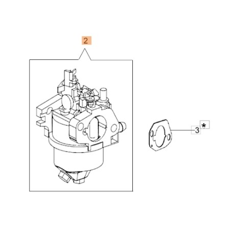 Carburatore transporter modelli CR270K ORIGINALE OLEOMAC L66150449 | NewgardenParts.com