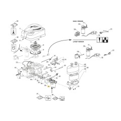 Carburettor lawnmower models 1530H 1538H ORIGINAL STIGA 118551515/0 | NewgardenParts.com