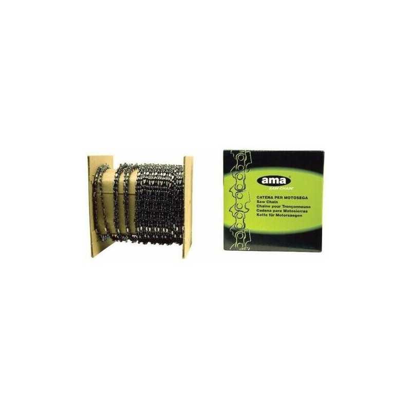 Chaîne Ama pour tronçonneuse.325" - .063"-1,6mm. En rouleaux de 100" - 30 m. Dent semi-burinée. - 61282