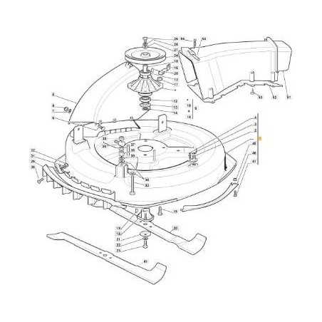 PIATTO TAGLIO GRIGIO RAGGR. 72 M.CH ORIGINALE STIGA - 384564118/0 | NewgardenParts.com