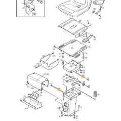 ALBERINO X SUPPORTO SEDILE ORIGINALE STIGA - 1134-4082-03 | NewgardenParts.com