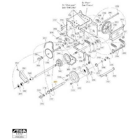 ARBRE HEXAGONAL (1074 P) ORIGINAL STIGA - 1812-2000-01 | NewgardenParts.com