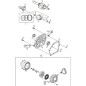 ORIGINAL STIGA CRANKSHAFT - 118550617/0