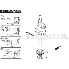 ORIGINAL STIGA CRANKSHAFT - 118551805/0