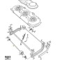 ARBRE PLAT 121M ORIGINE STIGA - 1134-0304-06