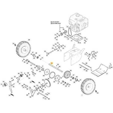 ARBRE DE TRANSMISSION - AS62P ORIGINAL STIGA - 118821349/0 | NewgardenParts.com