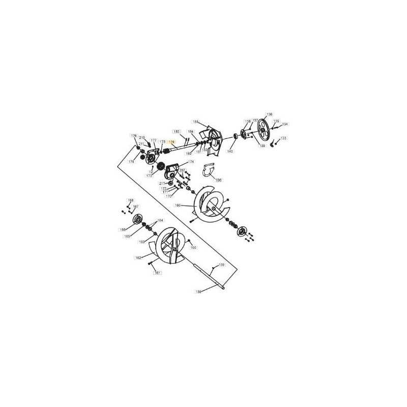 ARBRE DE TURBINE STIGA ORIGINAL - 1811-2454-01