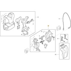 BATTERY HOUSING BB 900 LI 48 ORIGINAL STIGA - 118811334/0