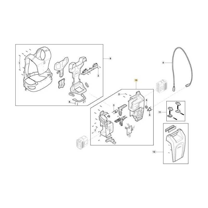 BATTERY HOUSING BB 900 LI 48 ORIGINAL STIGA - 118811334/0