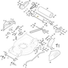 REAR AXLE VNN. MP2 554 ORIGINAL STIGA ROLLER - 381302909/0