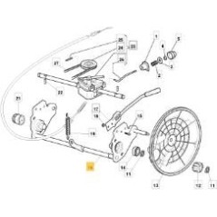 AXE DE ROUE ARRIÈRE CTF RSB BIG WH ORIGINAL STIGA - 381002853/2