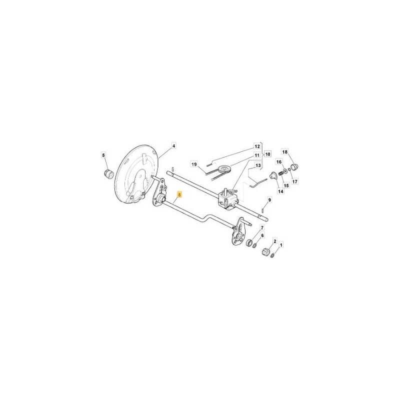 ASSE RUOTE POSTERIORE ZNB NP 53 BW ORIGINALE STIGA - 381002863/0