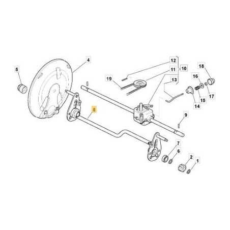 ASSE RUOTE POSTERIORE ZNB NP 53 BW ORIGINALE STIGA - 381002863/0 | NewgardenParts.com