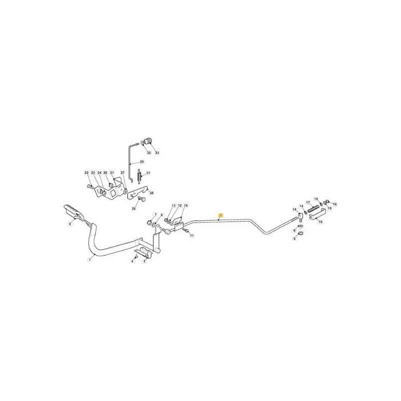 TIGE DE COMMANDE DE FREIN ZNB TC HE 17/18 ORIGINE STIGA - 382000553/3