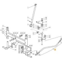 ASTA COMANDO STERZO NJ102 15 ORIGINALE STIGA - 382000610/0 | NewgardenParts.com