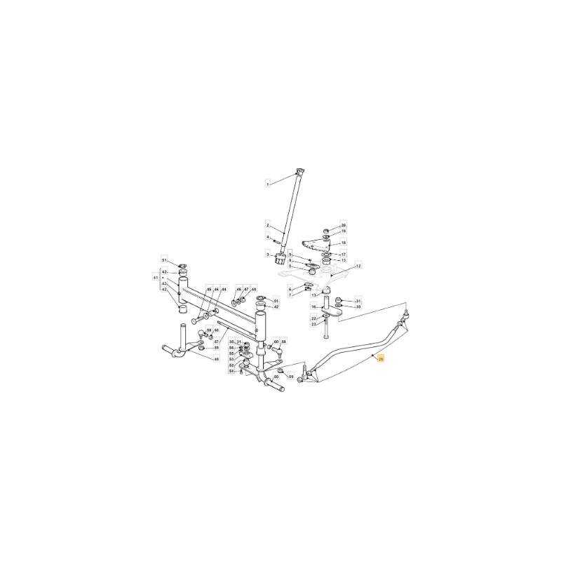 TIGE DE DIRECTION NJ102 15 ORIGINE STIGA - 382000610/0