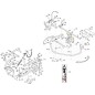PLAQUE TIGE DE TRANSFERT FM 110-125 (RIC) ORIGINE STIGA - 387000312/0
