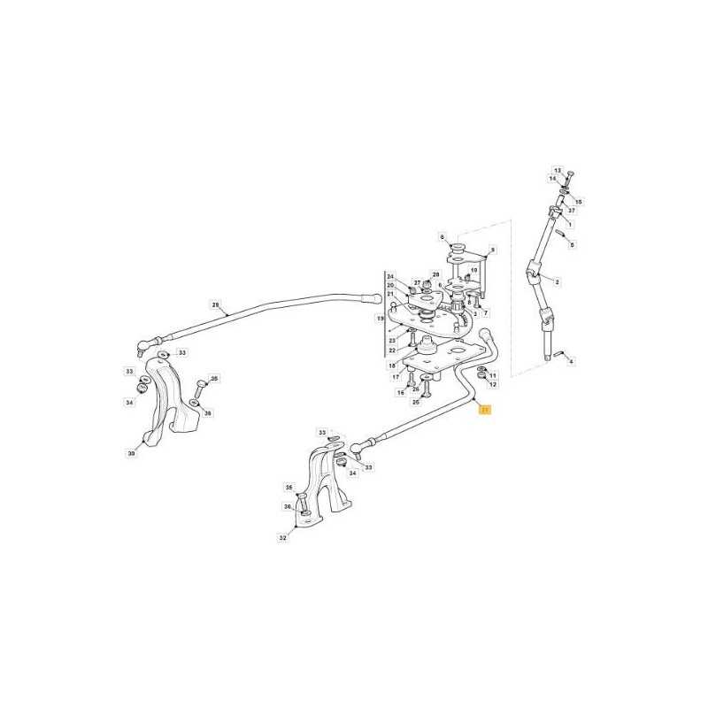 STEERING ROD LEFT TC HE ORIGINAL STIGA - 382000624/1