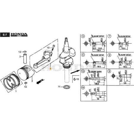 BIELLE MOTEUR ORIGINAL STIGA - 118551793/0 | NewgardenParts.com